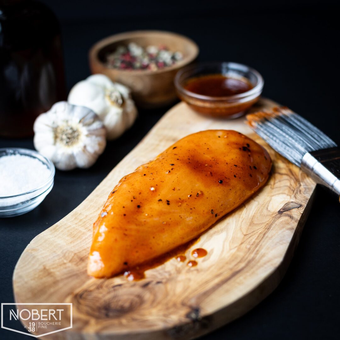 Poitrine de poulet de grain désossée marinée - érable et chipotlé